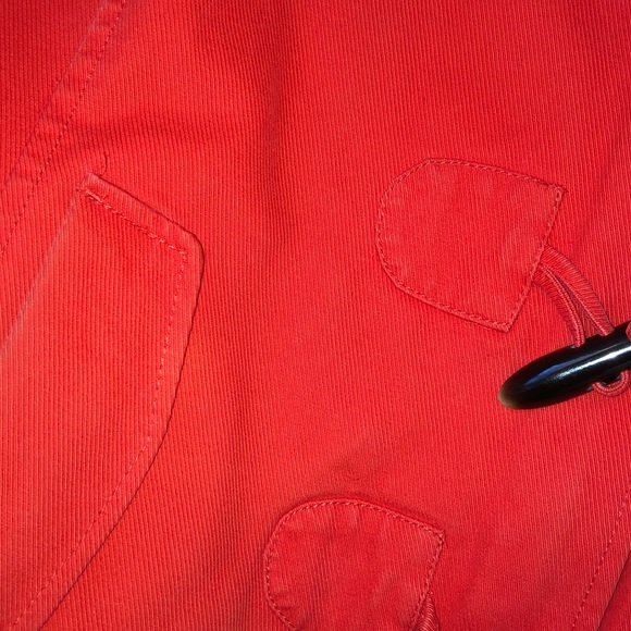 Banana Republic Corduroy Red Toggle Coat - Picture 10 of 13